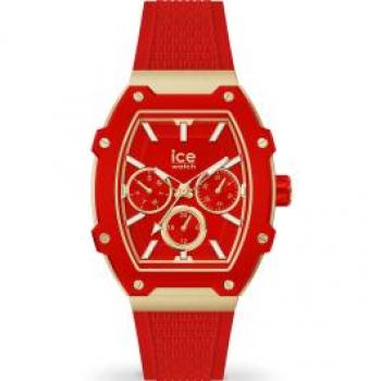 Reloj de Cuarzo ICE Boliday Pasión Roja - 35mm, Correa de Silicona, Multifuncional, Pequeño