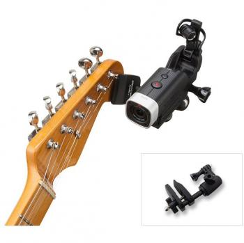 Zoom GHM-1 Guitar Head Mount para Q4N - Soporte de cabeza para guitarra, compatible con grabadoras Zoom Q4N, diseño ligero y ajustable, permite una fácil instalación y ajuste en diferentes guitarras, ideal para grabar