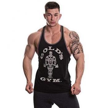 Gameworld Muscle Joe Contrast Camiseta Hombre, Negro, M