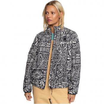 Chaqueta de mujer Billabong Transport Lite negra y blanca - XS
