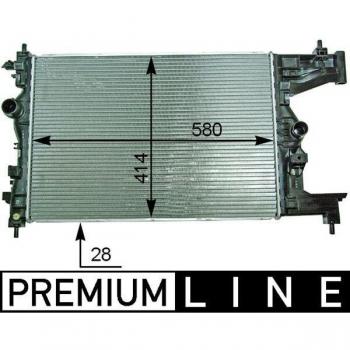 Radiador de motor MAHLE ORIGINAL CR 2114 000P para OPEL y VAUXHALL