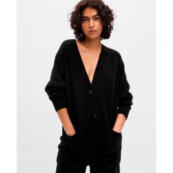 Jersey de punto con cuello pico mujer Gap
