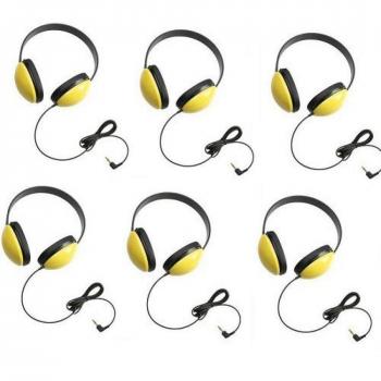 Listening First Headphones Yellow Set of 6