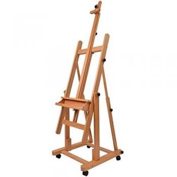 Artina Verona - Caballete de Pintura Profesional de Estudio - Ruedas - Madera de Haya Maciza