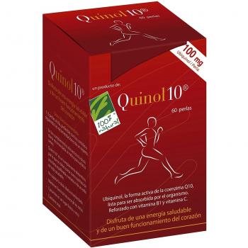 100% Natural Quinol 10 Ubiquinol- Complemento Alimenticio 100 mg - 60 Cápsulas