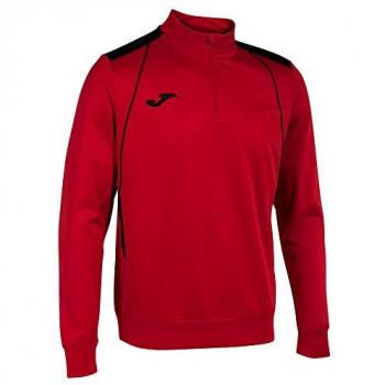 Sudadera Joma Championship VII Hombre/niño Rojo Negro con media cremallera