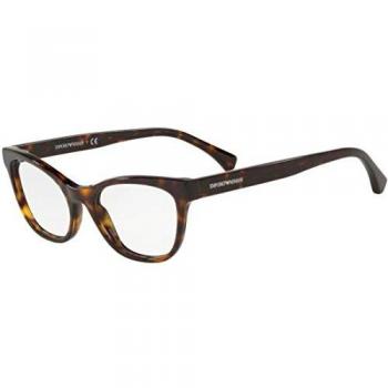 Emporio Armani 0EA3142 Monturas de gafas, Dark Havana, 53 para Mujer