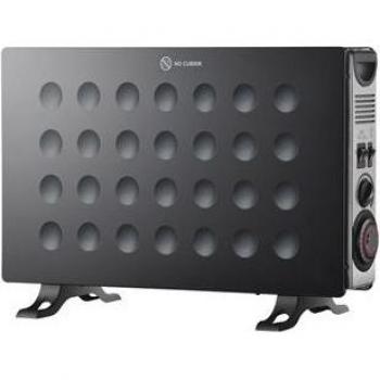 Calefactor Eléctrico Convector Turbo Klack 2000W con Temporizador Negro