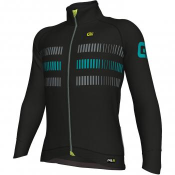 Ale PRR Strada Chaqueta Racing con Windtex, Hombre, Negro/Turquesa, M