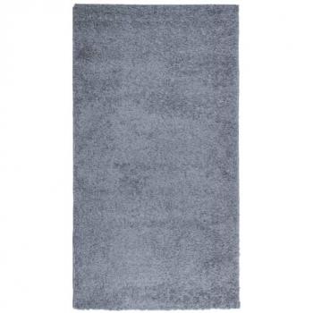 Alfombra peluda de pelo largo moderna PAMPLONA azul 60x110 cm