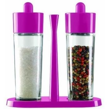 KUHN RIKON Design Bistro - Salero y pimentero, Color Fucsia