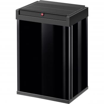 Hailo Big Box - Cubo de basura, Negro, 40 L