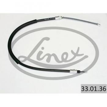 Cable de freno de estacionamiento LINEX 33.01.36 Derecha