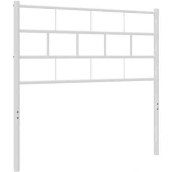 Cabecero de metal blanco 90 cm