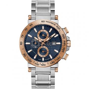 Reloj De Pulsera Gc Guess Y37003g7 Para Hombre Crono Acero 100m