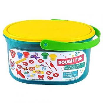 PlayGo- Maletín de plastilina, Multicolor