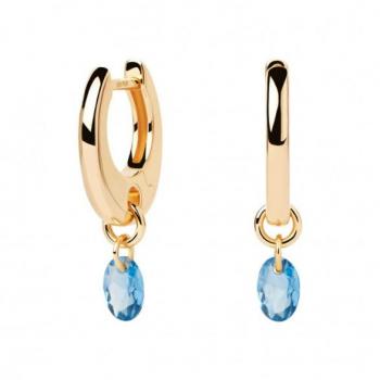 Pendientes Creolen de Plata 925 para Mujer con Zircón AR01-B94-U