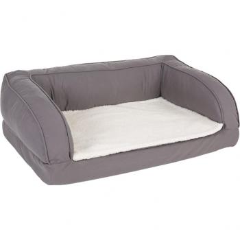 Cama ortopédica gris para perros - M: 90 x 60 x 30 cm