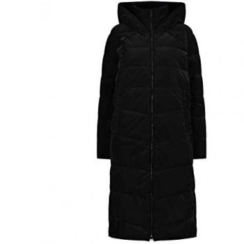 CMP Women's Regular Fit Down Jacket with Fixed Hood - Black - Size 36