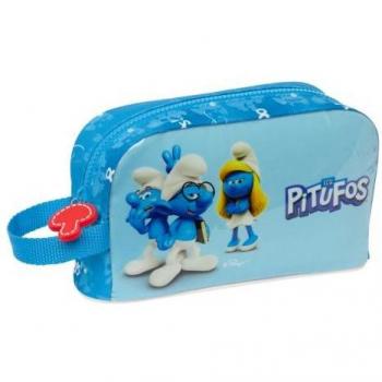 Neceser portadesayunos térmico Los Pitufos 6x21x12 cm