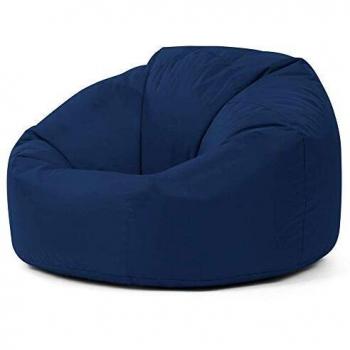 Pouf Clásico Interior y Exterior - Azul Marino, 85cm x 50cm, Resistente al Agua, para Adultos y Niños