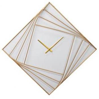 Reloj de Pared Adda Home Metal MDF 85x6x85 cm - Dorado, Espejo, Decoración Funcional Elegante y Única