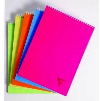 Bloc de Notas Espiral Clairefontaine LINICOLOR A7 Cuadriculado 90g/m²