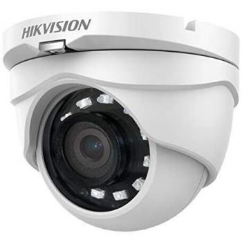 Cámara de Seguridad Domo HIKVISION 2MP HDTVI Analog HD con Lente de 2.8mm y 1920 x 1080 píxeles