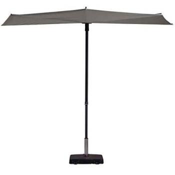 Paraguas de balcón Madison Sun Wave 270x150 cm gris claro