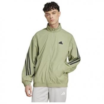 Sudadera Adidas Future Icons 3 Stripes Woven Track Hombre Verde XXXL