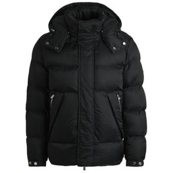 BOSS Men's Black Water-Repellent Padded Jacket Size 50