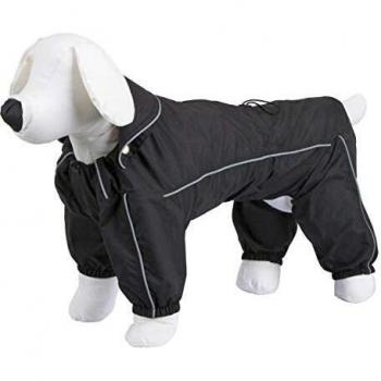 Chubasquero Impermeable para Perros Kerbl Manchester, Talla S, 35cm, Negro