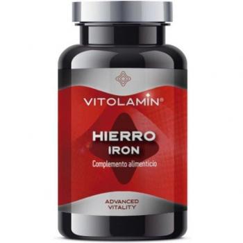 Vitolamin Hierro 180 Comprimidos Vegetarianos - Suplemento para la formación de glóbulos rojos y reducción del cansancio