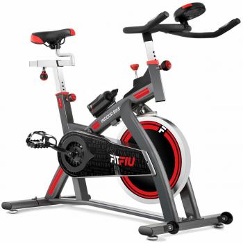 Bicicleta de spinning Fitfiu Fitness BESP-300 con disco de inercia de 24Kg