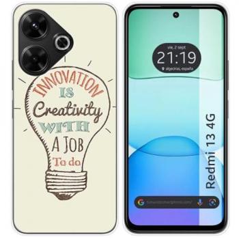Funda de Silicona Creativa para Xiaomi Redmi 13 4G con Diseño de Dibujos