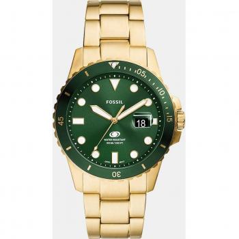 Fossil FS6030 Reloj Analógico para Hombre de Acero Inoxidable Color Verde