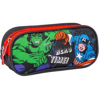 Estuche Portatodo Doble Avengers Black - Cerdá