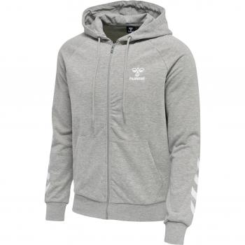 Hummel Lisam 2.0 Men's Full Zip Hoodie Grey Melange