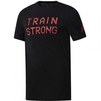 Reebok GS Train Strong tee Camiseta, Hombre, Negro, S