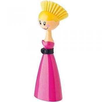 VIGAR Dolls Glam Cepillo Lavaplatos, Magenta 7,5x7,5x24,5 cm