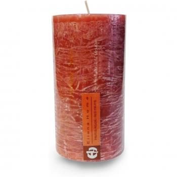 Eliana Home Vela Rustica Frutos, 7 x 12.5 cm, Cera, Granate, 7.00x7.00x12.50 cm