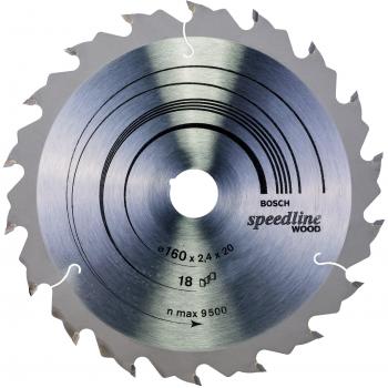 Disco de Sierra Circular Bosch Speedline for Wood 160 x 2.4 x 20D: 18FZ/WZ