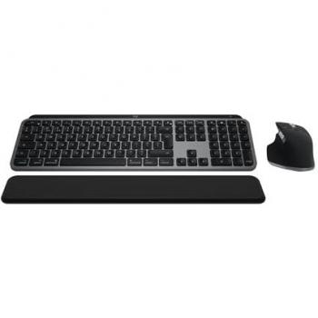 Combo Inalámbrico Logitech MX Keys S para Mac - Teclado y Ratón, Retroiluminado, Bluetooth LE, Tamaño Completo, QWERTY Internacional