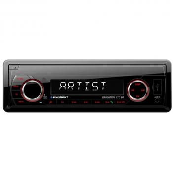 Autorradio Deckless BLAUPUNKT Brighton 170 BT, Bluetooth, MP3, Negro