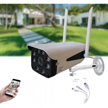 Cámara IP P2P Inalámbrica 8 LEDs Infrarrojos 4mm 3MP Voz TF JS968RP