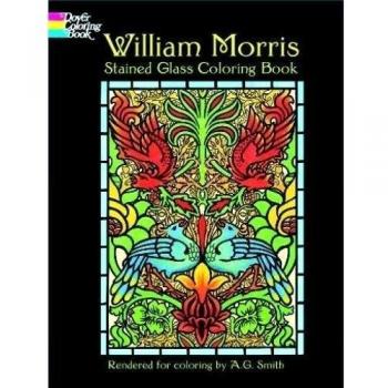 William Morris Stained Glass Coloring Book