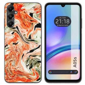 Funda de Silicona para Samsung Galaxy A05s con Diseño de Mármol y 12 Dibujos