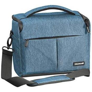 Cullmann Malaga Maxima 200 Funda Azul para Cámara de Sistema y DSLR, con Correa de Hombro Impermeable - Modelo 90403