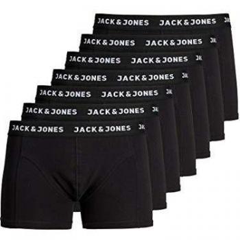 Jack & Jones Men's Boxer Shorts 7-Pack - Black Cotton Stretch