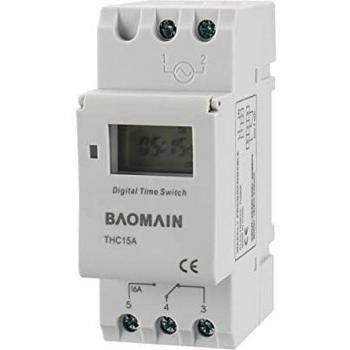 THC15A Digital LCD Potencia Temporizador Programable semanal Interruptor AC 220V